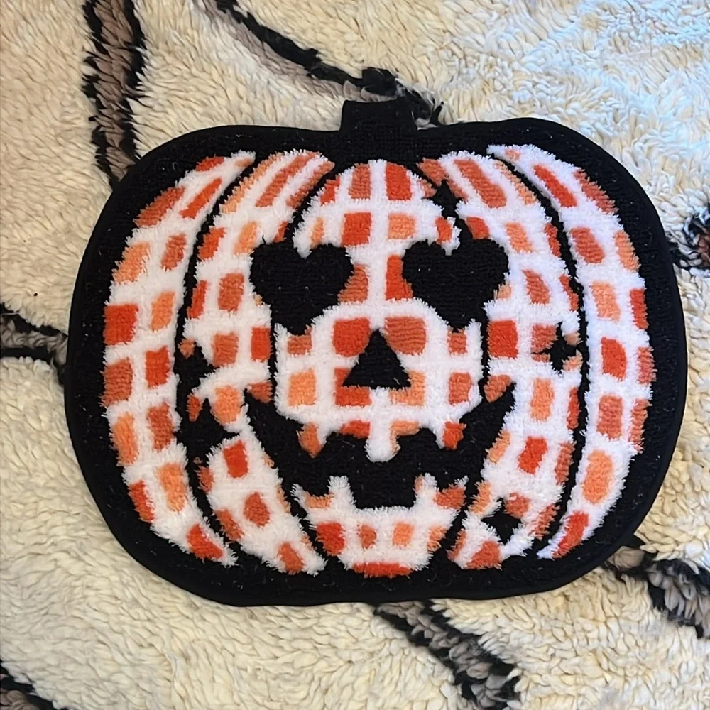 Betsey Johnson Sugar Skull Rug - Halloween Pumpkin Face Rug